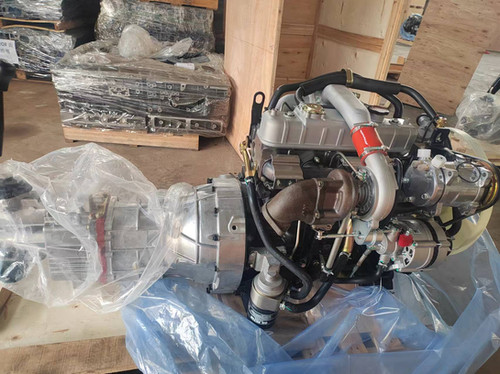 Isuzu 4JB1 2.8L Complete Diesel Engine & 5-Speed Manual Gearbox thumbnail 4