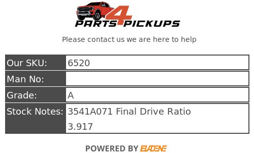 2015 Mitsubishi L200 Barbarian Front Differential 3541A071 2012-2015 thumbnail 13