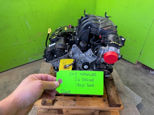 15 JEEP WRANGLER JK 3.6 COMPLETE ENGINE MOTOR ASSEMBLY 14-18 thumbnail 5