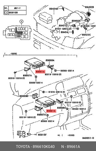 Genuine ECU Engine Computer 2004-2011 Toyota Hilux Diesel 89661-0KG40 Denso OEM thumbnail 4