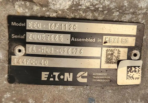 (Used) 2019 Eaton/Fuller (AT), TRANSMISSION ASSEMBLY Transmission Assys P-50750 thumbnail 2
