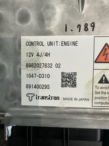 Transtron Control Module, ECM for Isuzu 4JJ1 Engine 8982027832, 8980980662 thumbnail 3